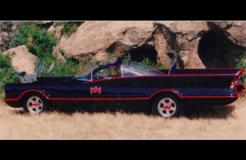 Batmobile fitted with Radir wheels