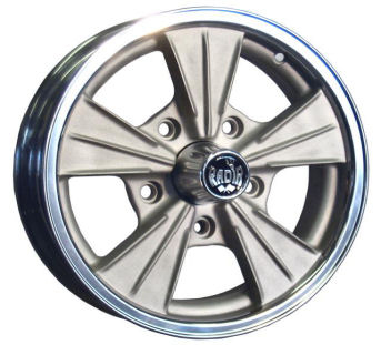 Radir Tri-Ribb III wheel, Satin Center finish